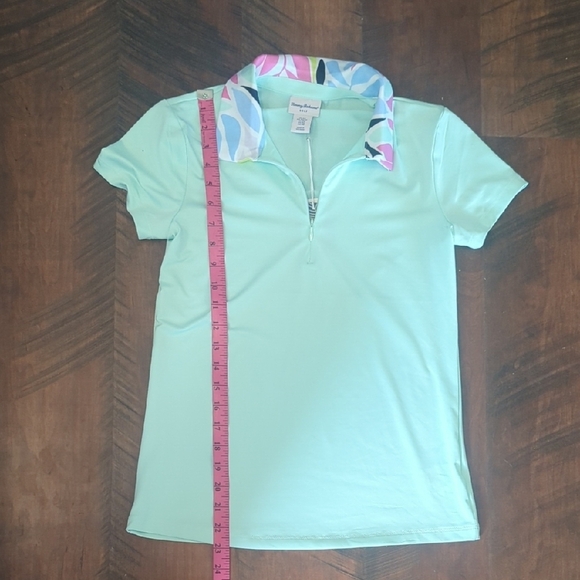 NWT Tommy Bahama Sea Foam Green Quarter Zip Polo, US XS - Picture 8 of 8